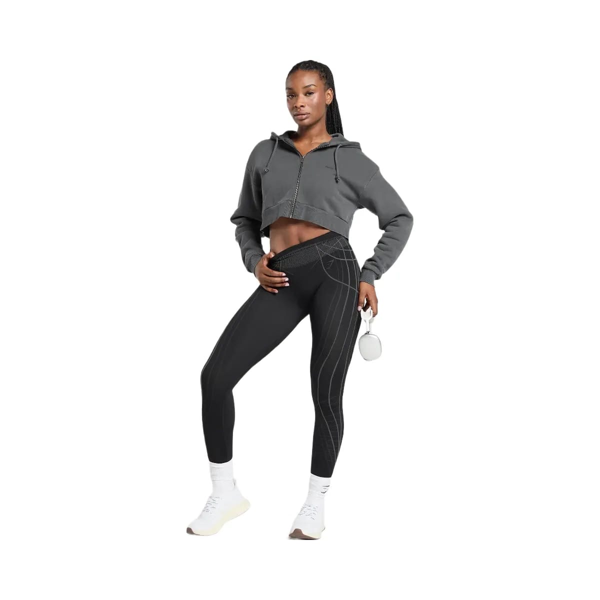 Gymshark Apex Seamless Leggings - Black/Graphite Grey