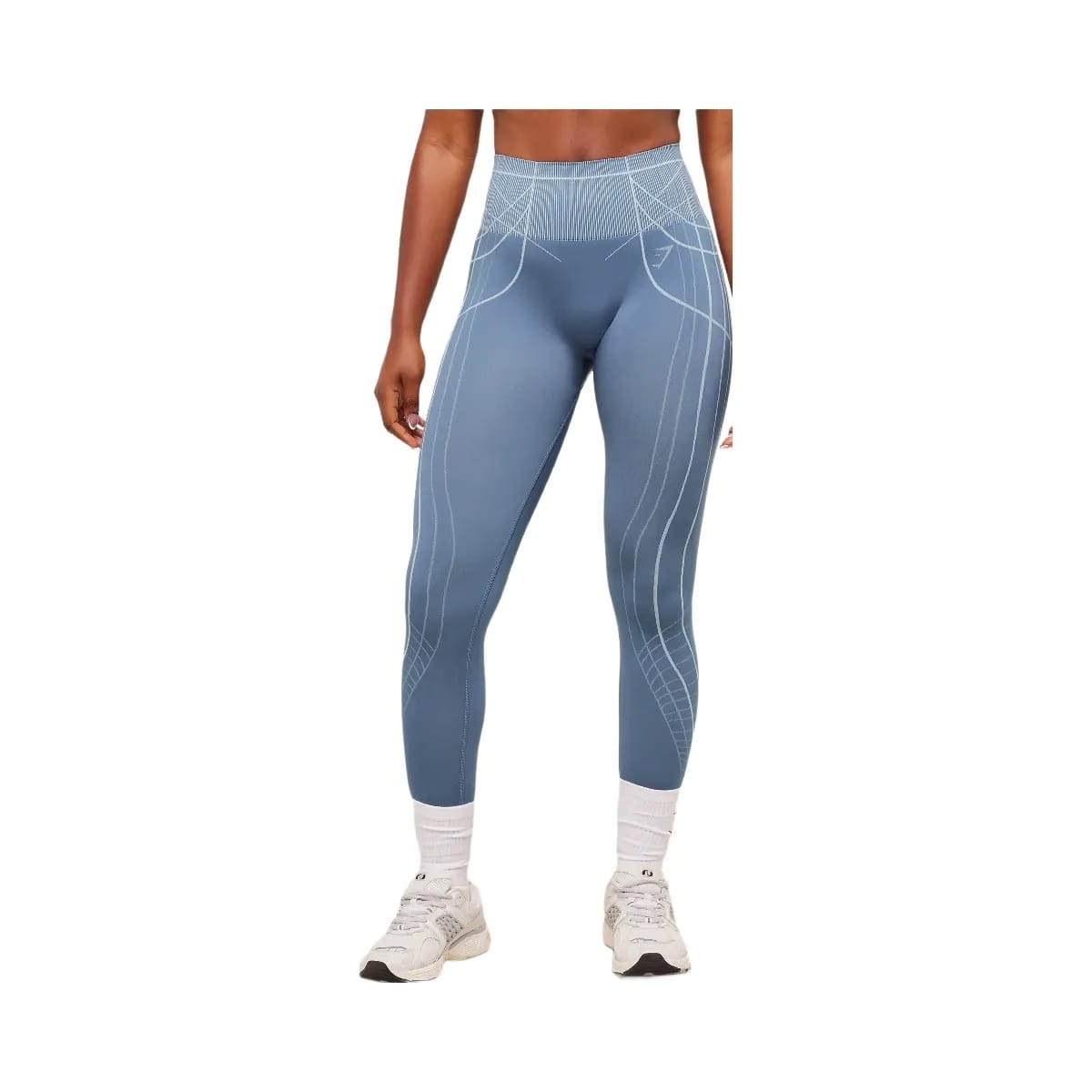 Gymshark Apex Seamless Leggings - Worn Blue/Gentle Blue