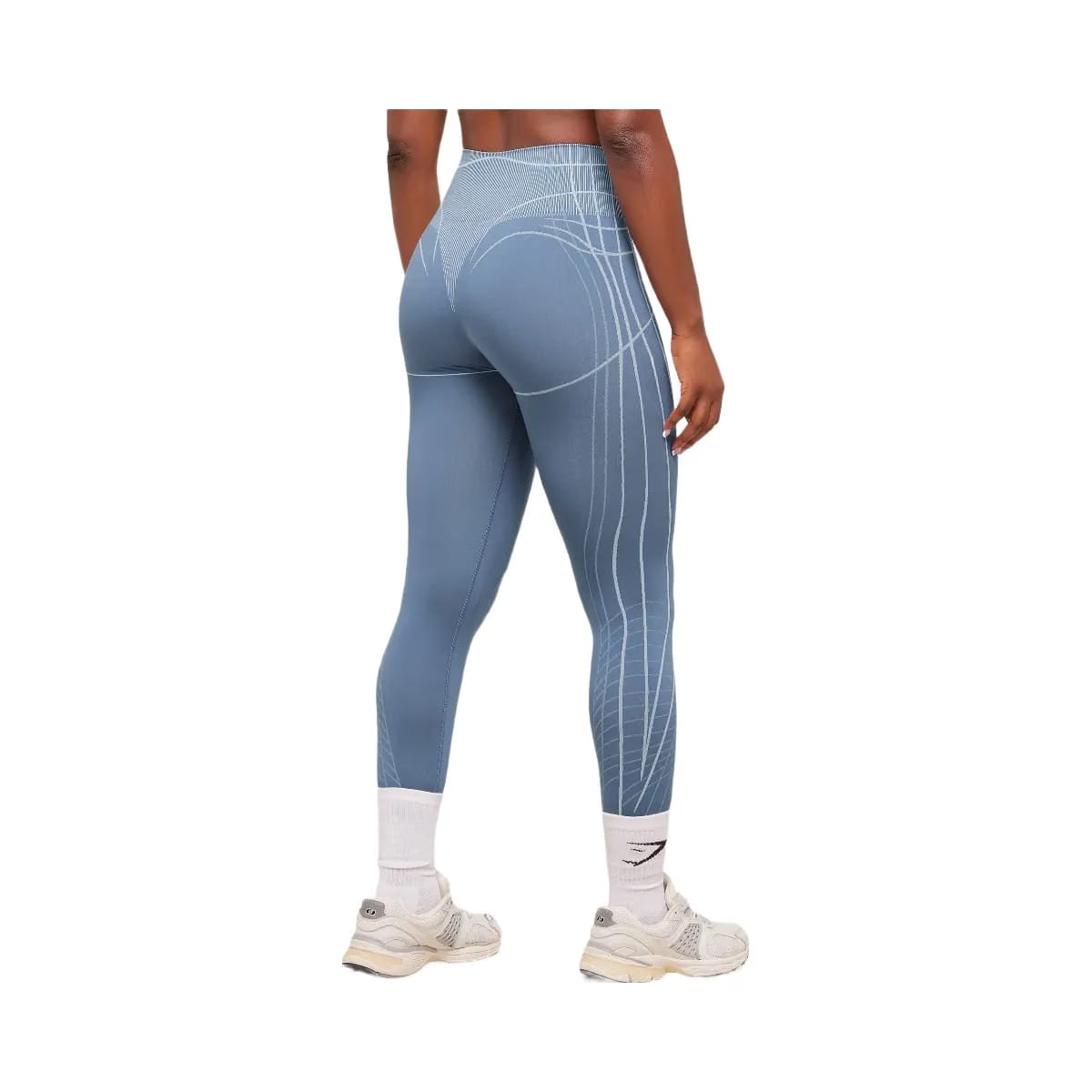 Gymshark Apex Seamless Leggings - Worn Blue/Gentle Blue