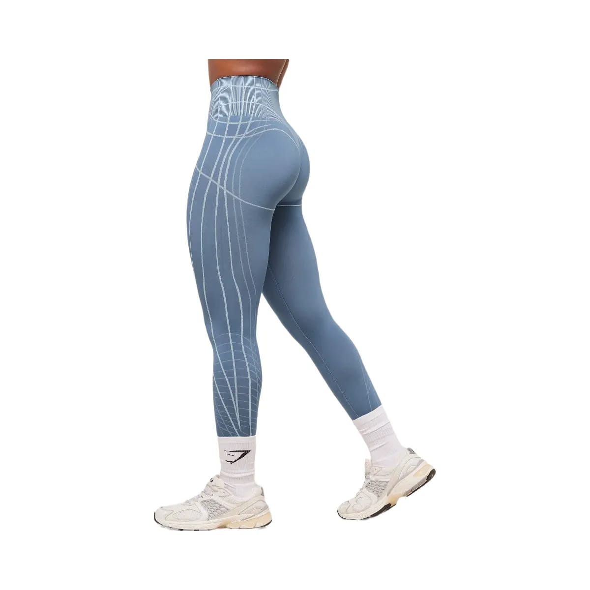 Gymshark Apex Seamless Leggings - Worn Blue/Gentle Blue