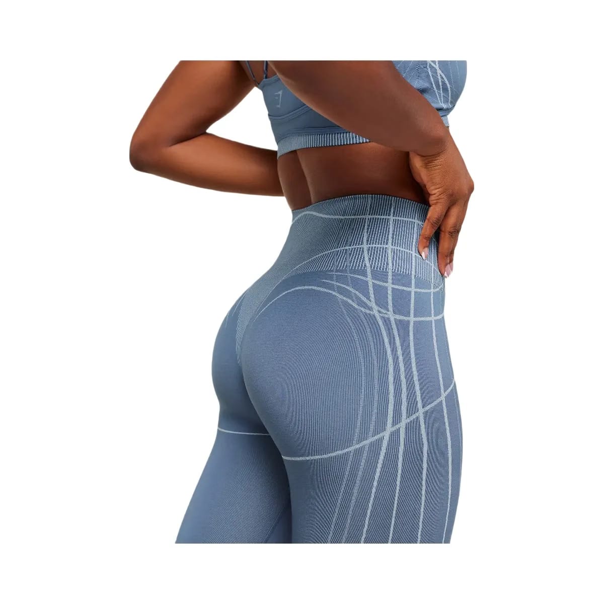 Gymshark Apex Seamless Leggings - Worn Blue/Gentle Blue