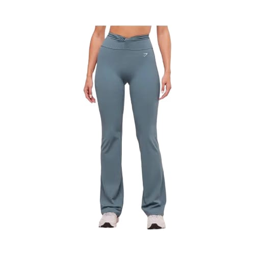 Gymshark Twist Front Straight Leg Legging - Iron Blue