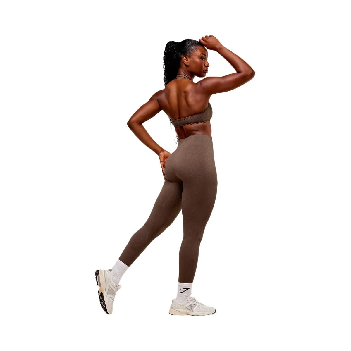 Gymshark Adapt Fleck Seamless Leggings - Soft Brown/Chestnut Pink