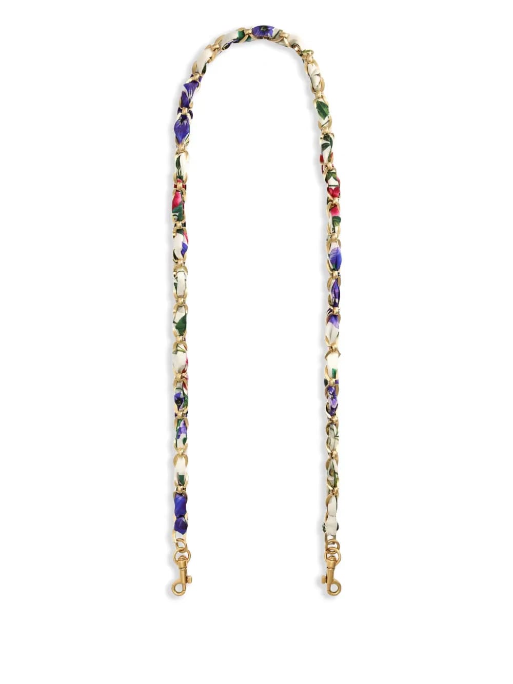 floral-print bag strap