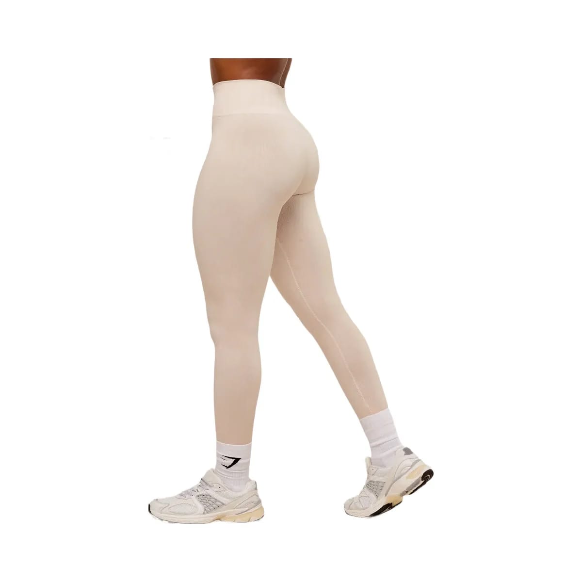 Gymshark Adapt Fleck x Whitney Seamless Leggings - Mineral | Coconut White