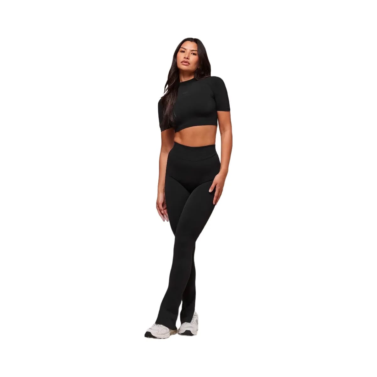 Gymshark everywear Warp Knit Flare Leggings - Black