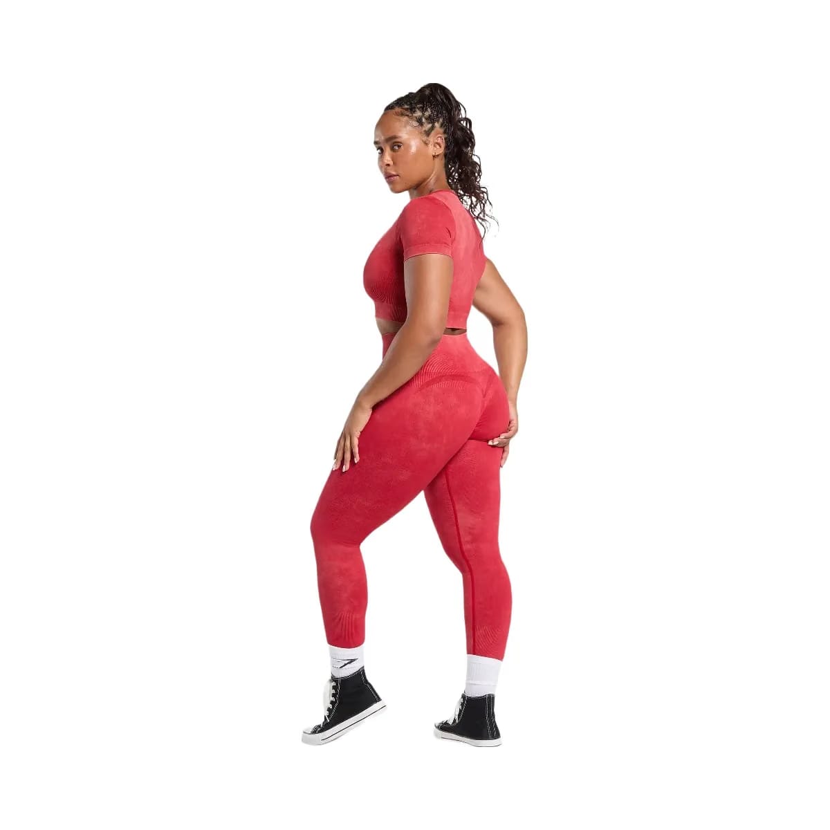 Gymshark Gains Seamless Leggings - Carmine Red