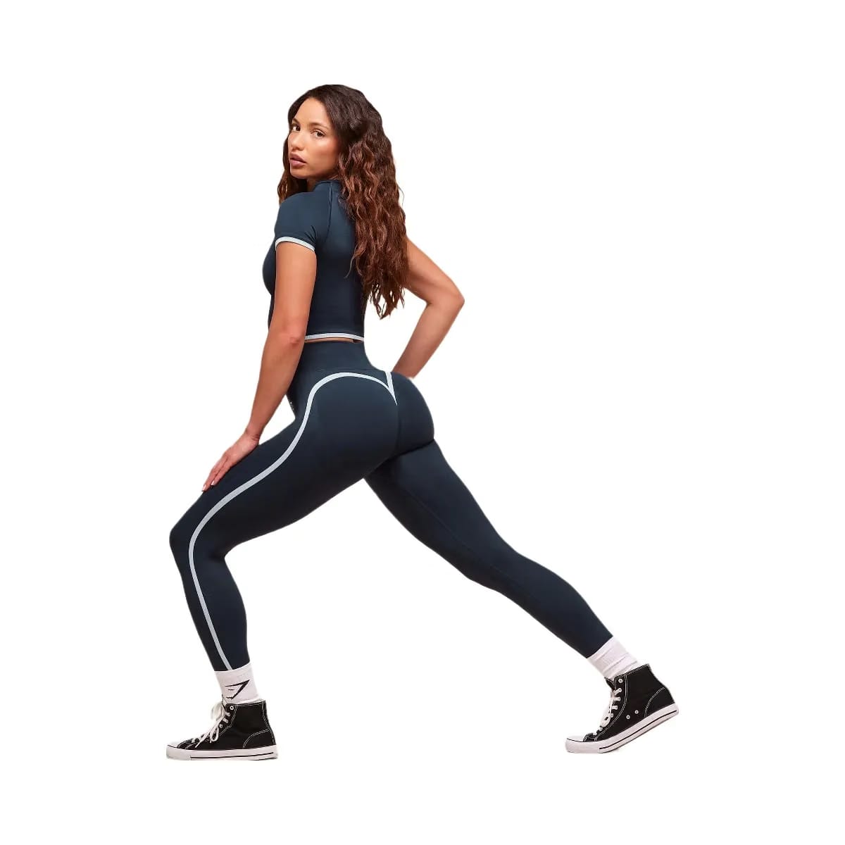 Gymshark Lift Campus Seamless Leggings - Heavy Blue
