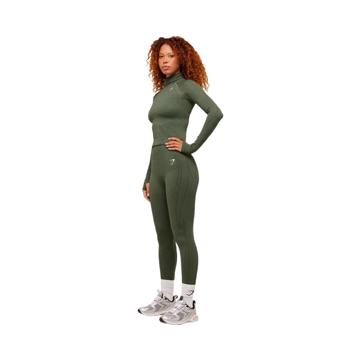 Gymshark VItal Warm Leggings - Base Green/Marl