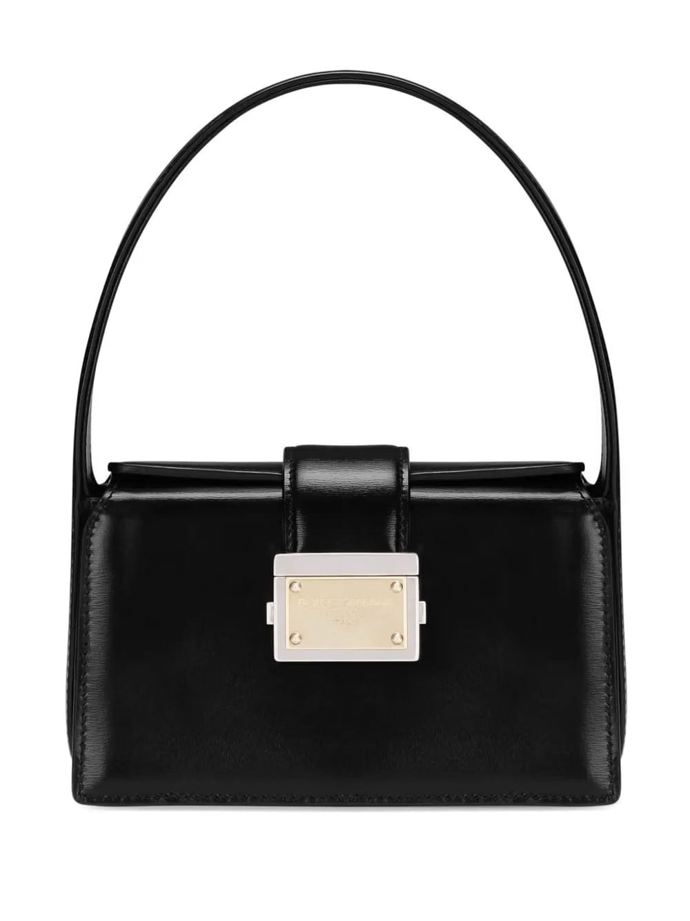 logo-appliqué leather tote bag