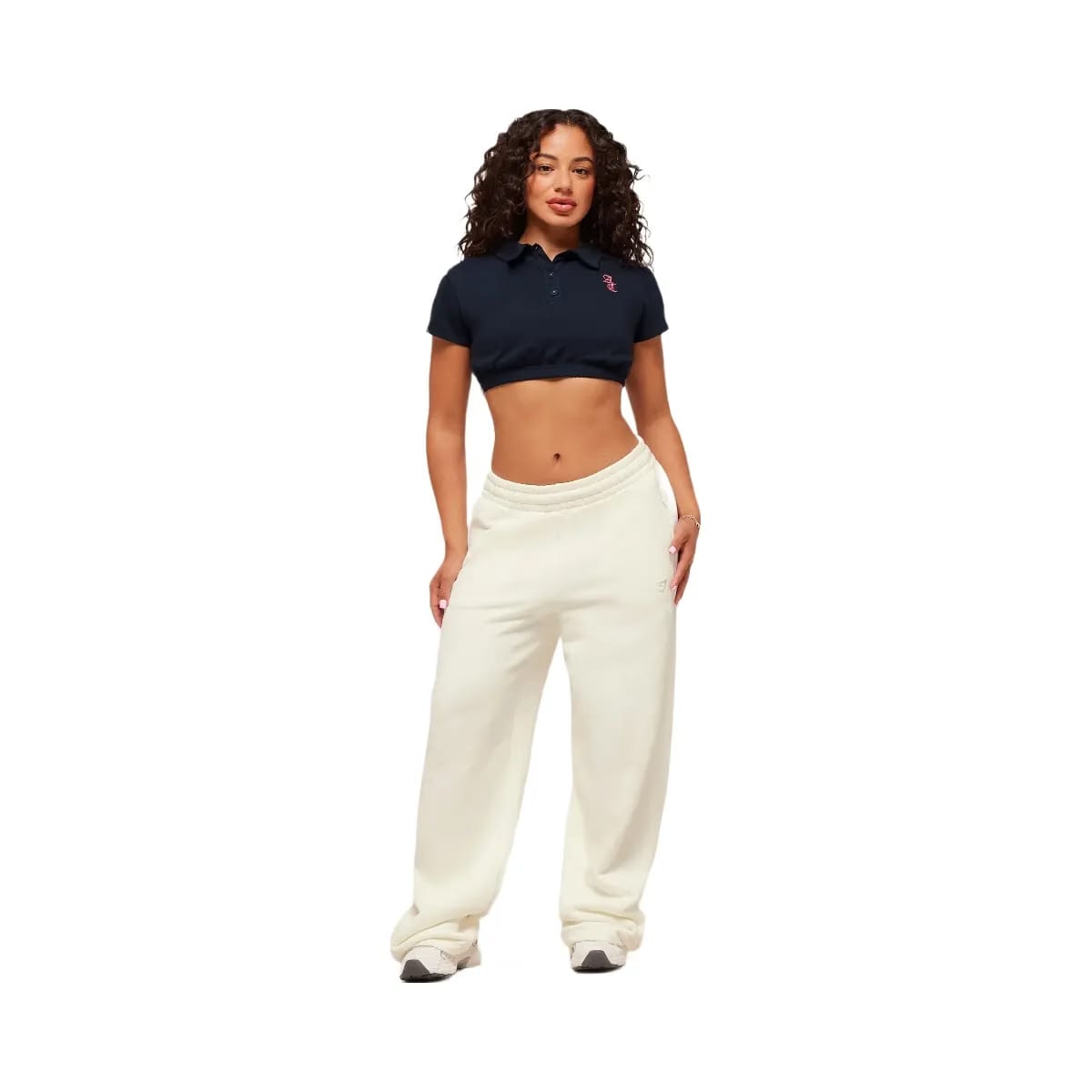 Gymshark x Analis Cropped Polo - Midnight Blue