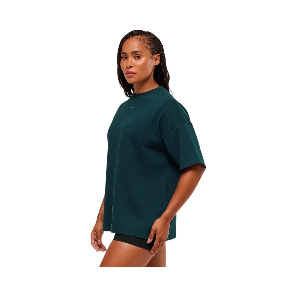 Gymshark Power Washed Oversized T-Shirt - Deep Petrol Blue/Acid Wash Small Ball