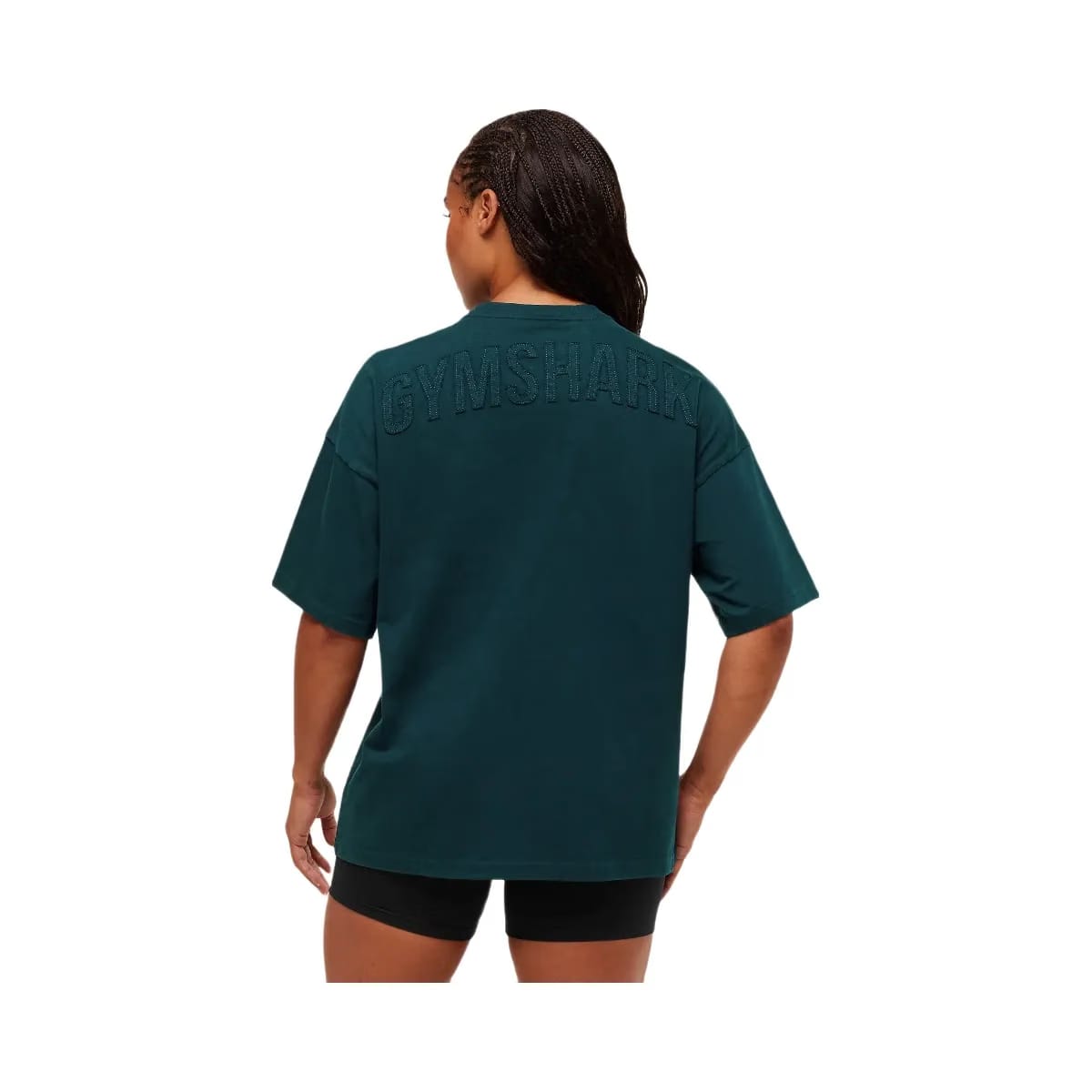 Gymshark Power Washed Oversized T-Shirt - Deep Petrol Blue/Acid Wash Small Ball