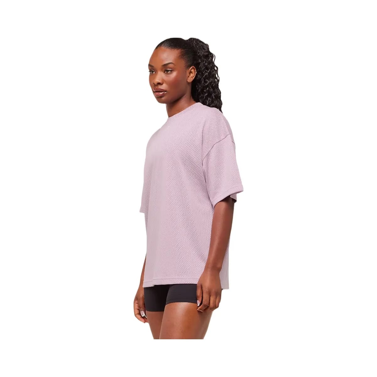 Gymshark Lifting Mesh Oversized T-Shirt - Warm Lilac