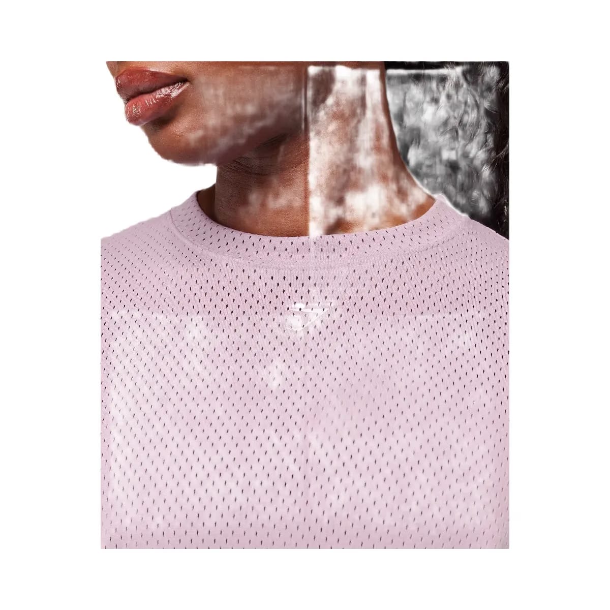 Gymshark Lifting Mesh Oversized T-Shirt - Warm Lilac