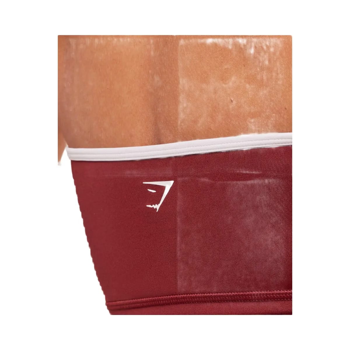Gymshark Piping Bandeau With Shelf - Sets Red/Carmine Red/Soft White