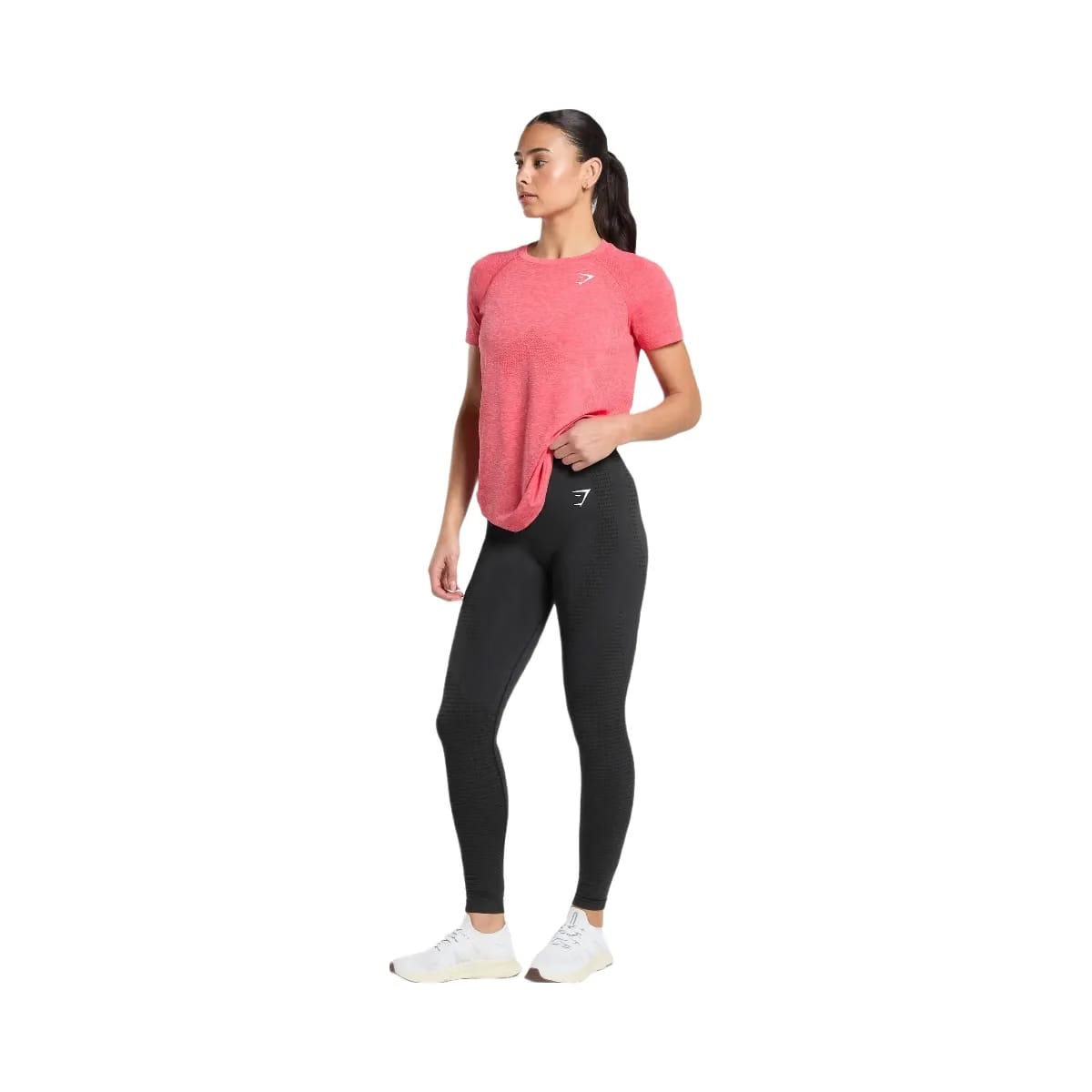 Gymshark Vital Light T-Shirt - Coral Red/Marl