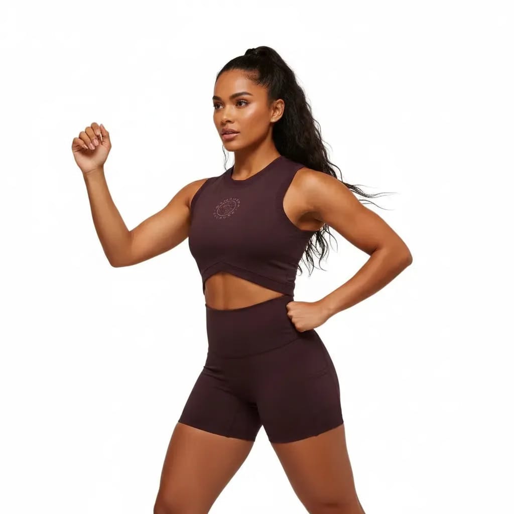 Gymshark Legacy Sleeveless Crop Top - Cherry Purple