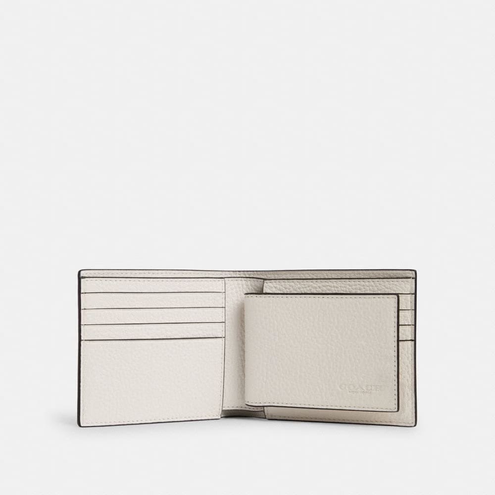 Coach 3 In 1 Wallet Gunmetal Chalk
