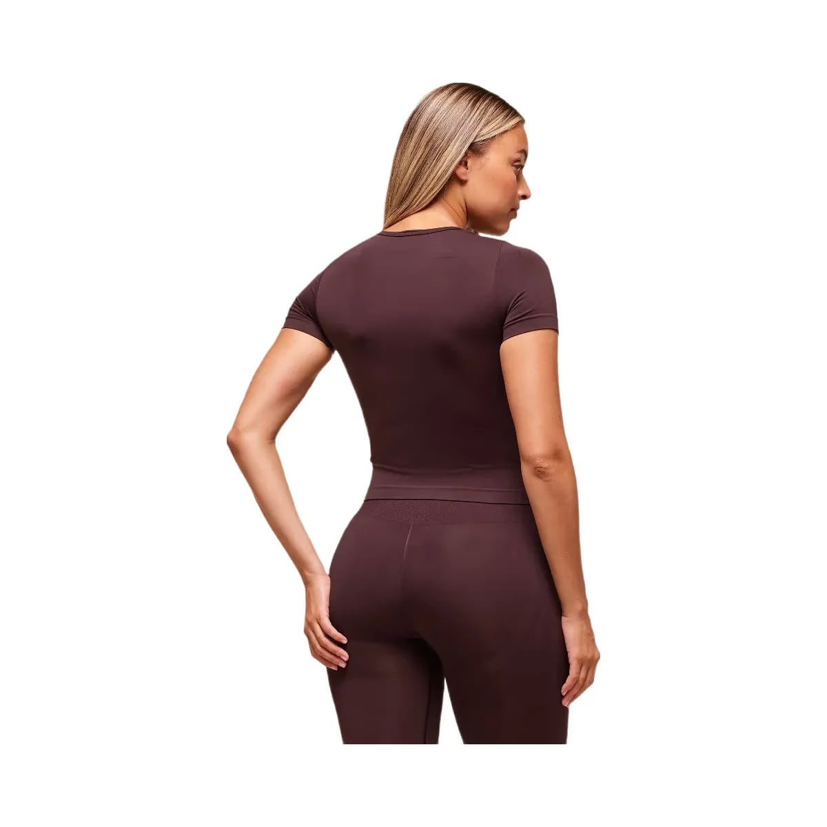Gymshark Everyday Seamless Tight Fit Crew Neck Tee - Cherry Purple