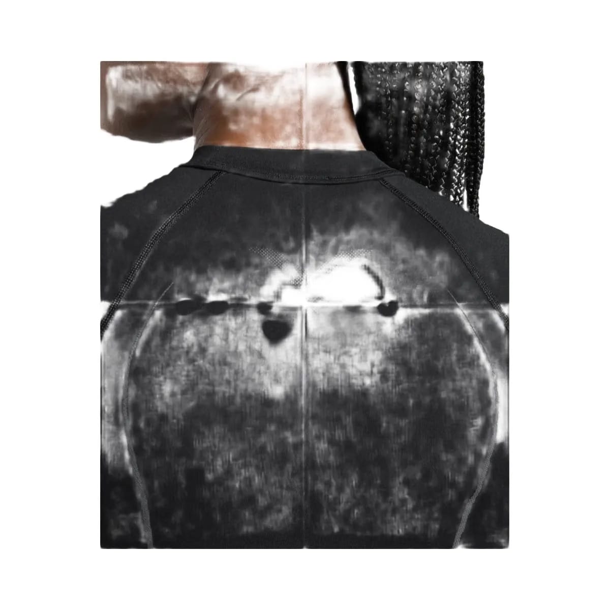 Gymshark Apex Seamless Midi T-Shirt - Black/Graphite Grey