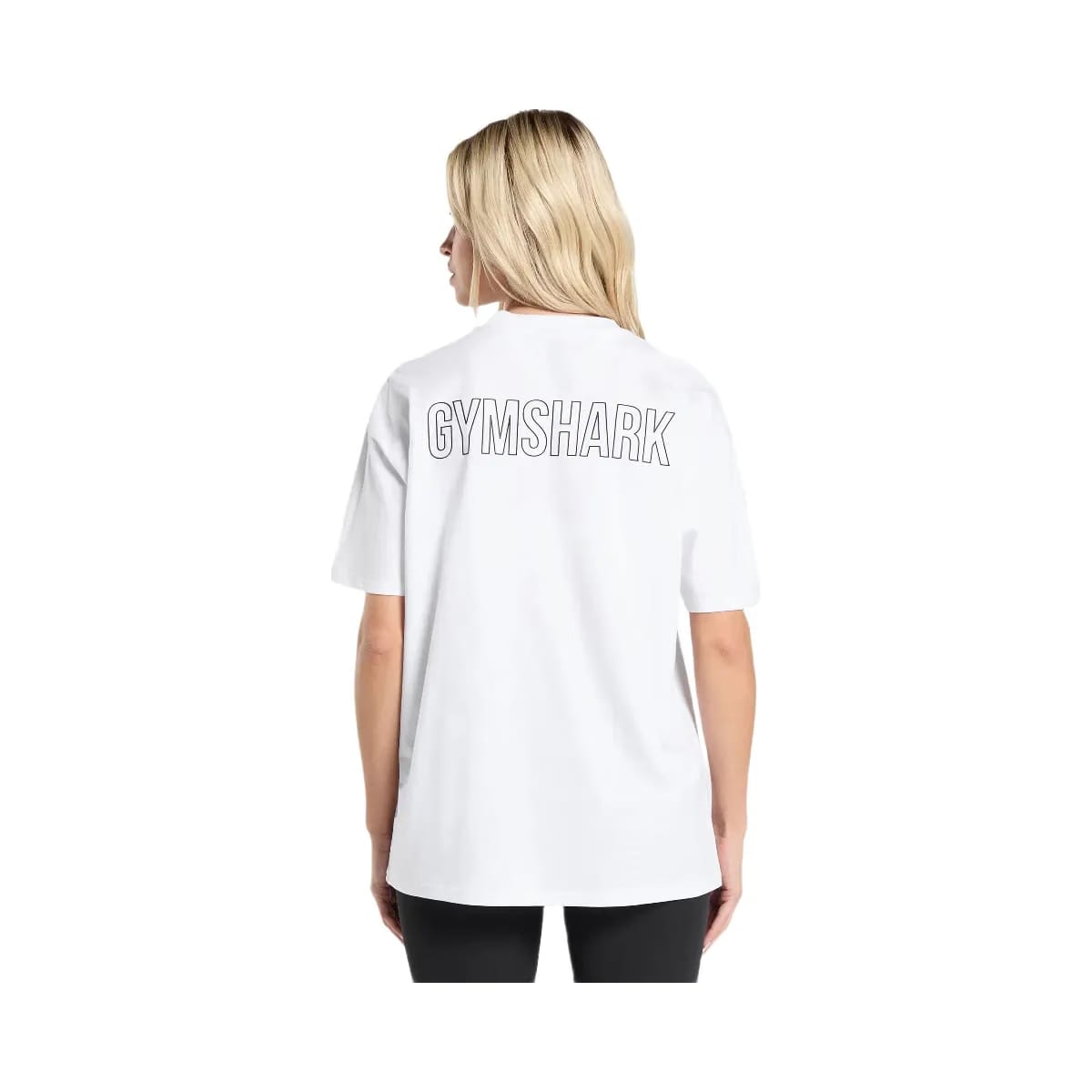 Gymshark Trace Graphic Oversized T-Shirt - White