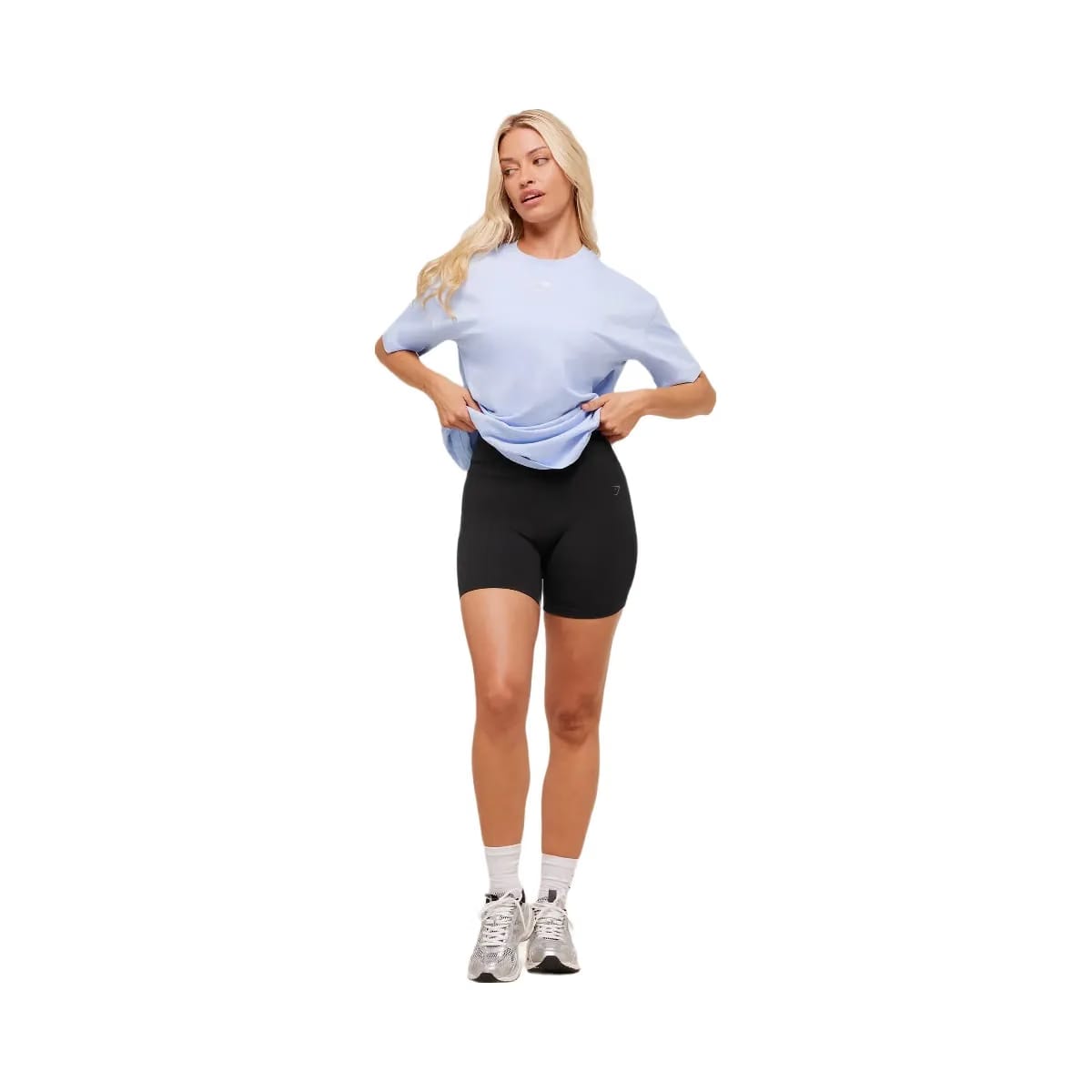 Gymshark Trace Graphic Oversized T-Shirt - Peri Blue