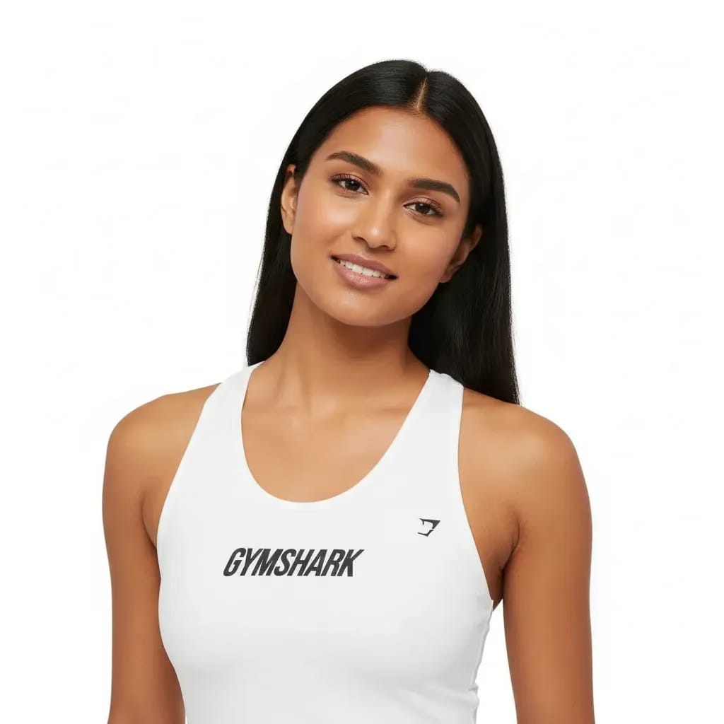 Gymshark Wordmark Graphic Tank - White