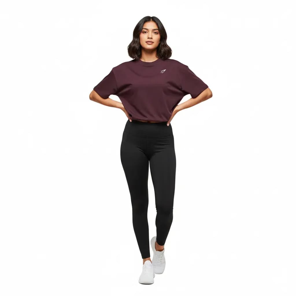 Gymshark Training Oversized T-Shirt - Cherry Purple