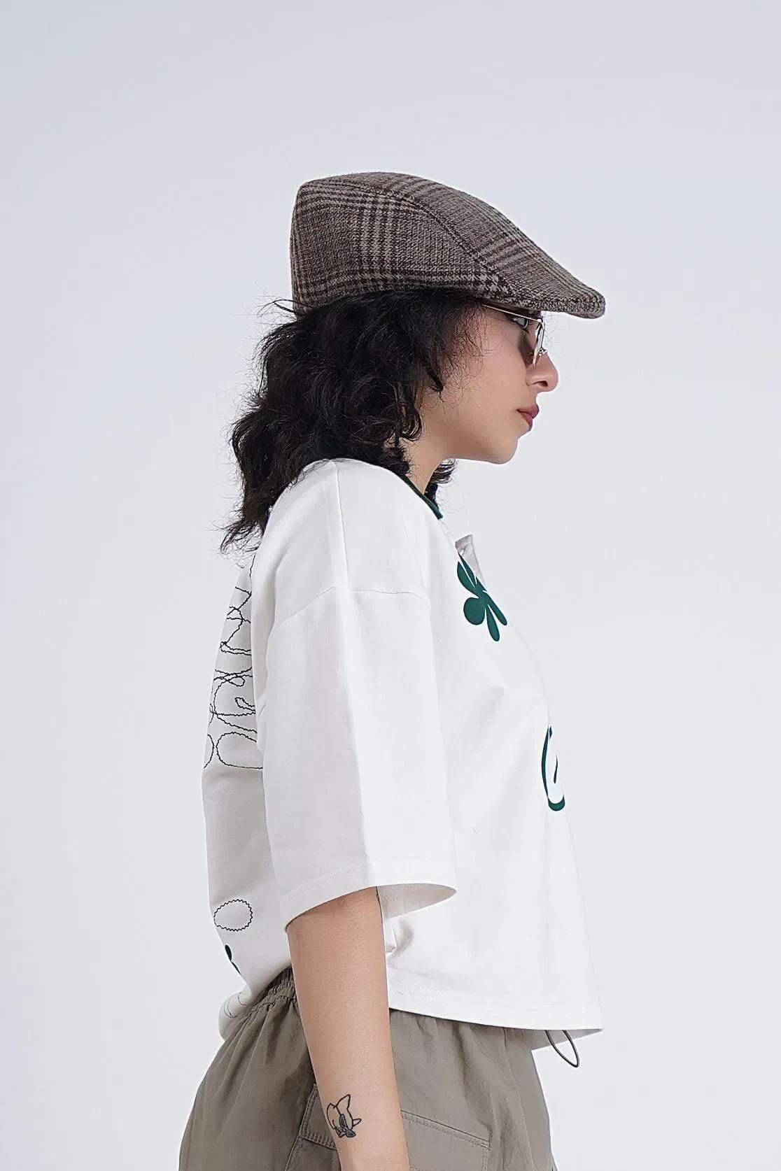 Cropped Polo Shirt