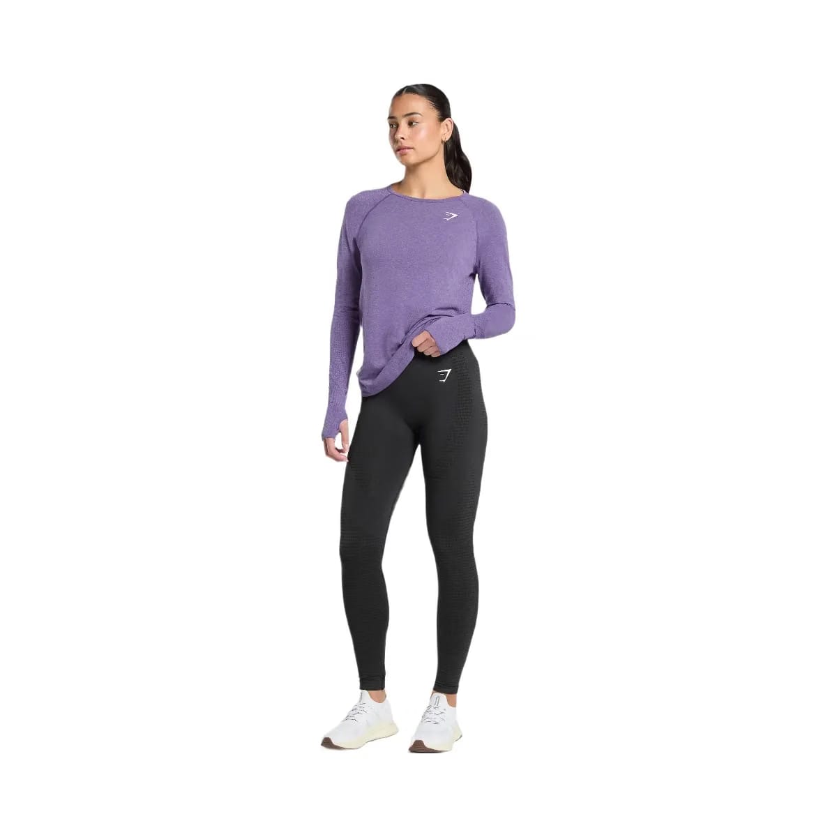 Gymshark Vital Light Long Sleeve Top - Functional Purple/Marl