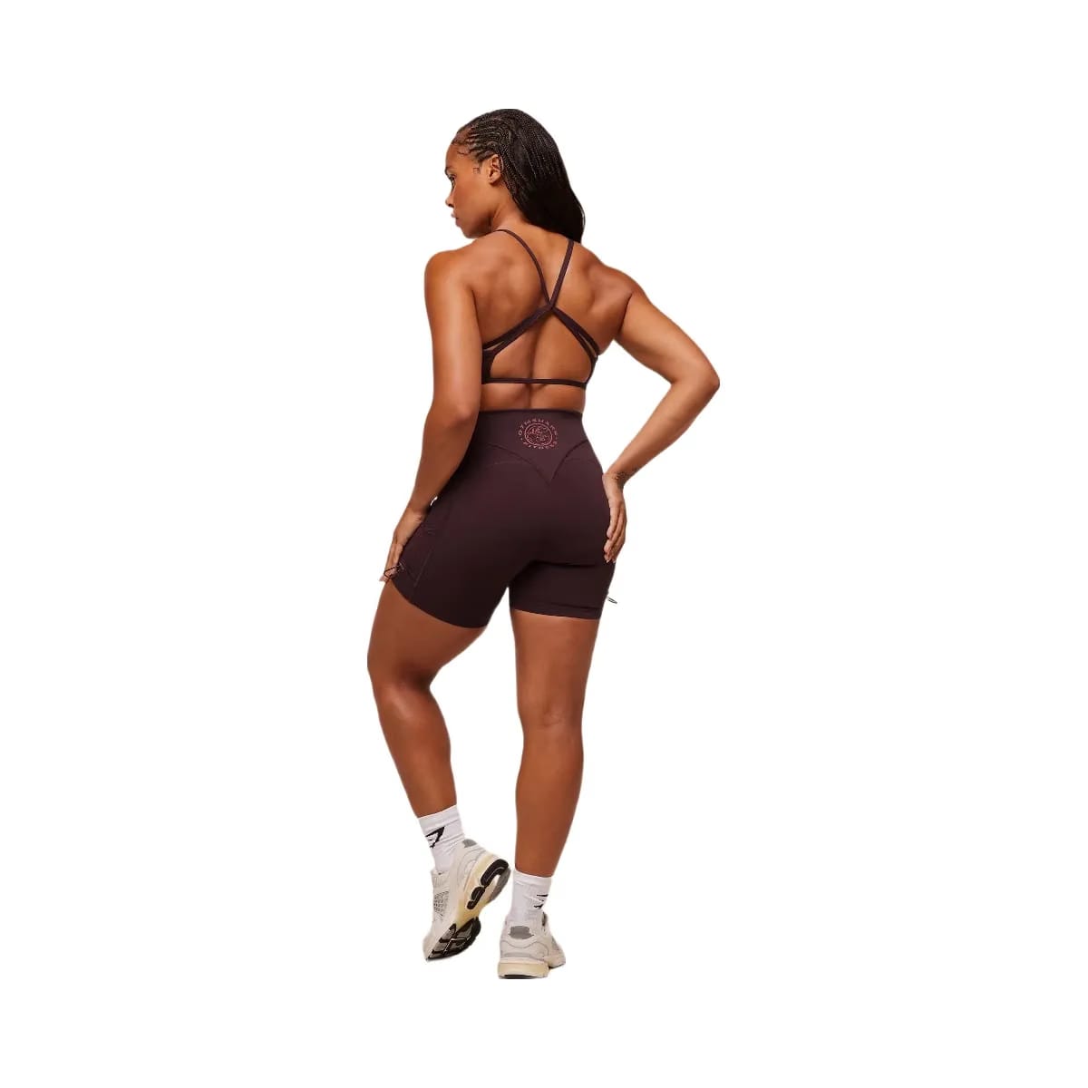 Gymshark Legacy Logo Tight Shorts - Cherry Purple