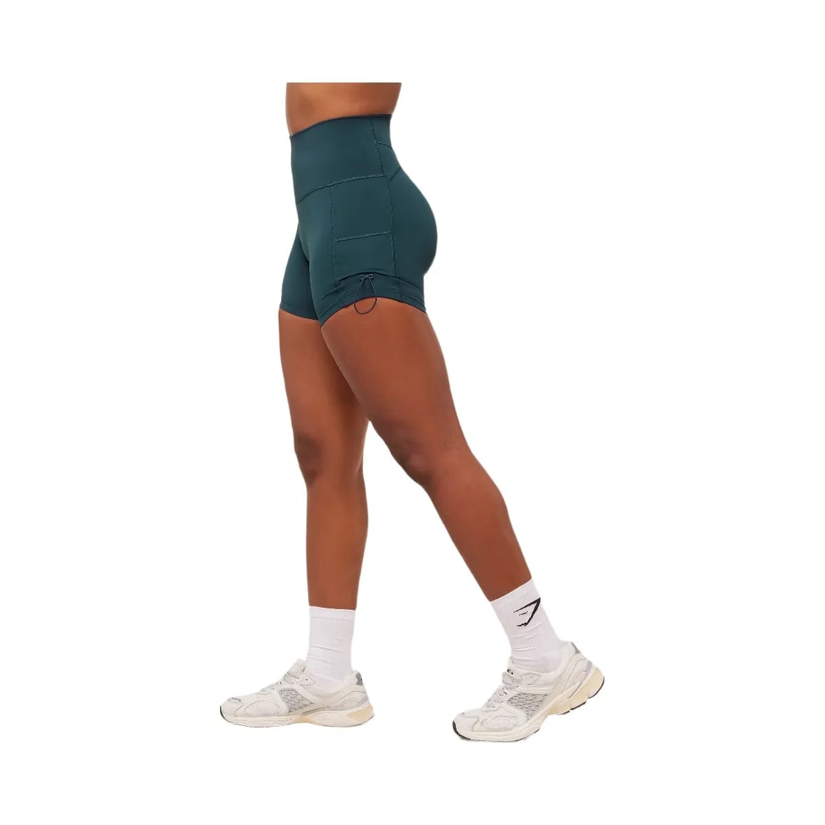 Gymshark Legacy Logo Tight Shorts - Deep Petrol Blue