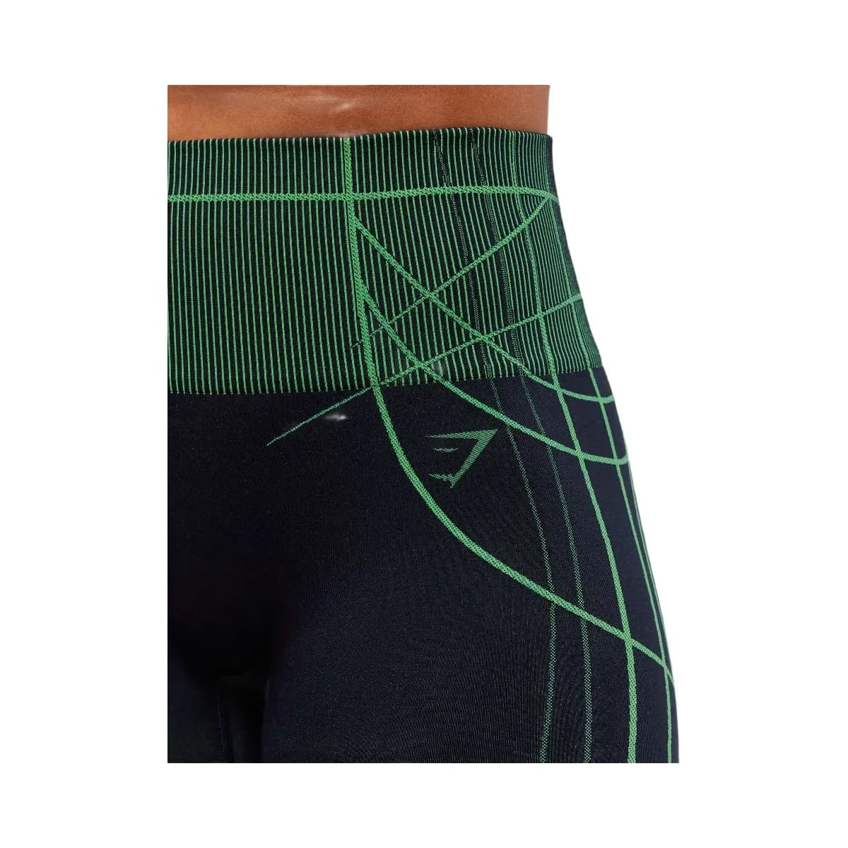 Gymshark Apex Seamless Shorts - Heavy Blue/Active Green