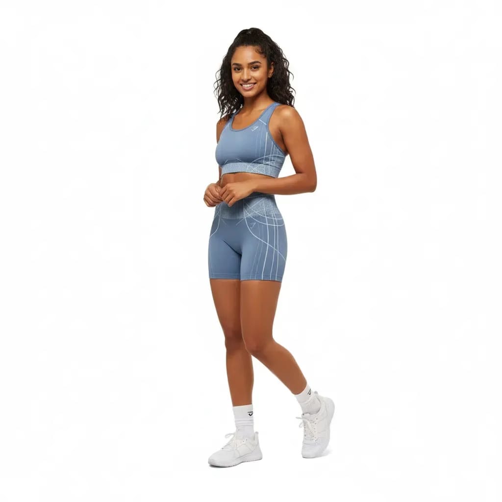 Gymshark Apex Seamless Shorts - Worn Blue/Gentle Blue