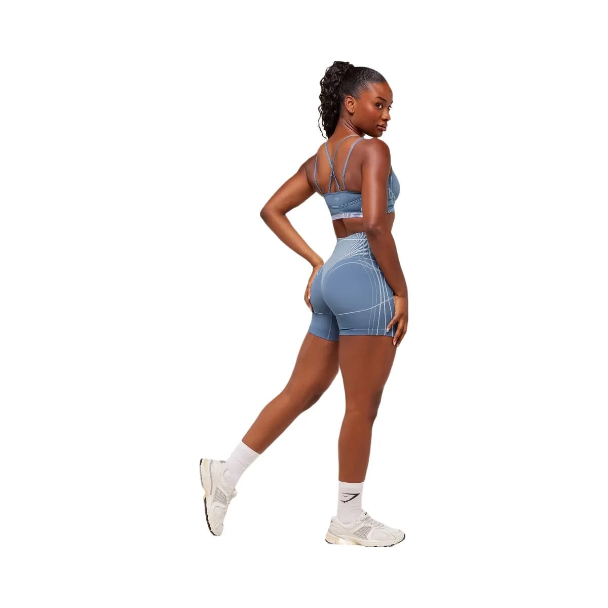 Gymshark Apex Seamless Shorts - Worn Blue/Gentle Blue