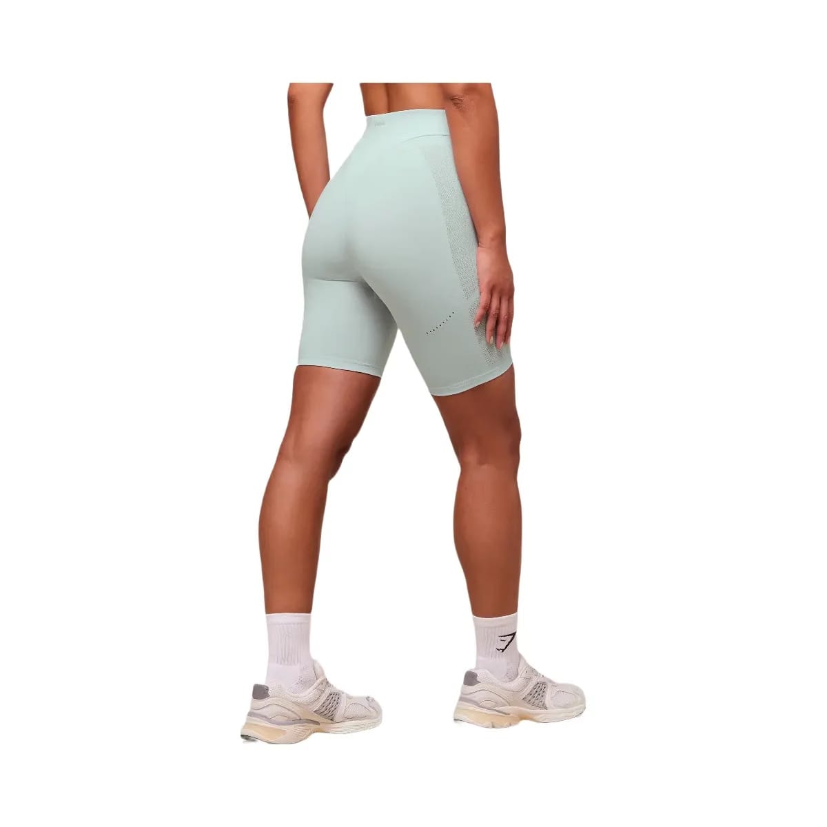 Gymshark everywear Warp Knit Cycling Shorts - Frost Blue