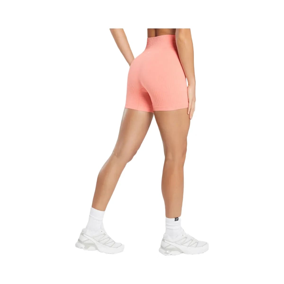Gymshark Luxe Seamless Shorts - Muted Coral Marl