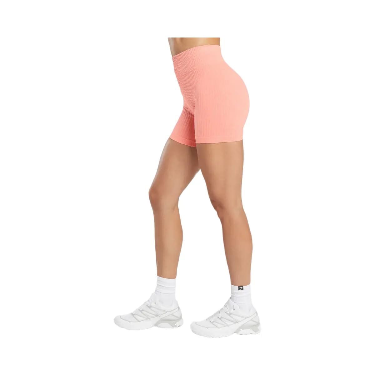 Gymshark Luxe Seamless Shorts - Muted Coral Marl