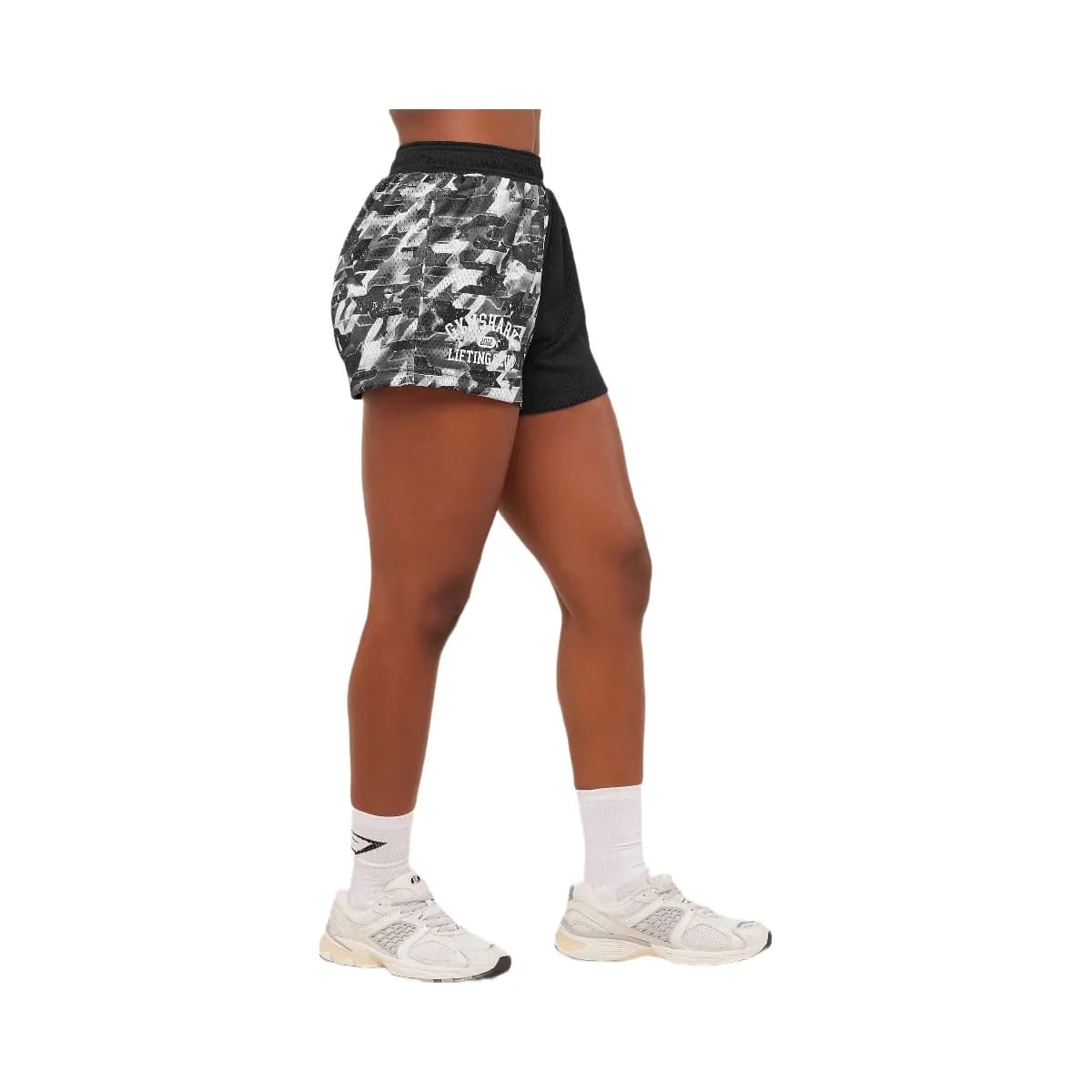 Gymshark Lifting Club Mesh Shorts - Black/White