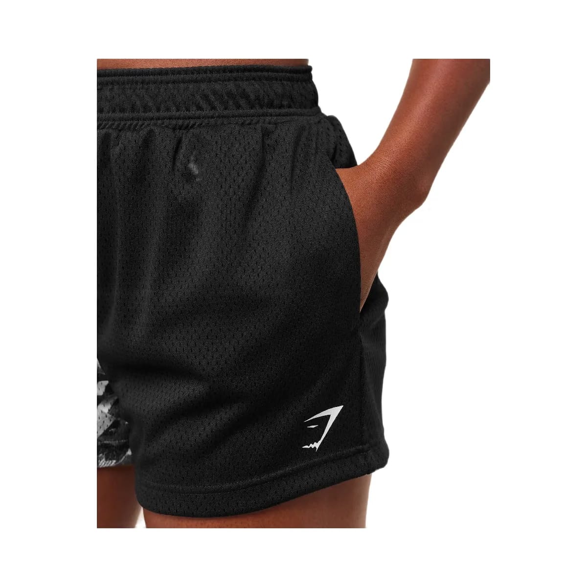 Gymshark Lifting Club Mesh Shorts - Black/White