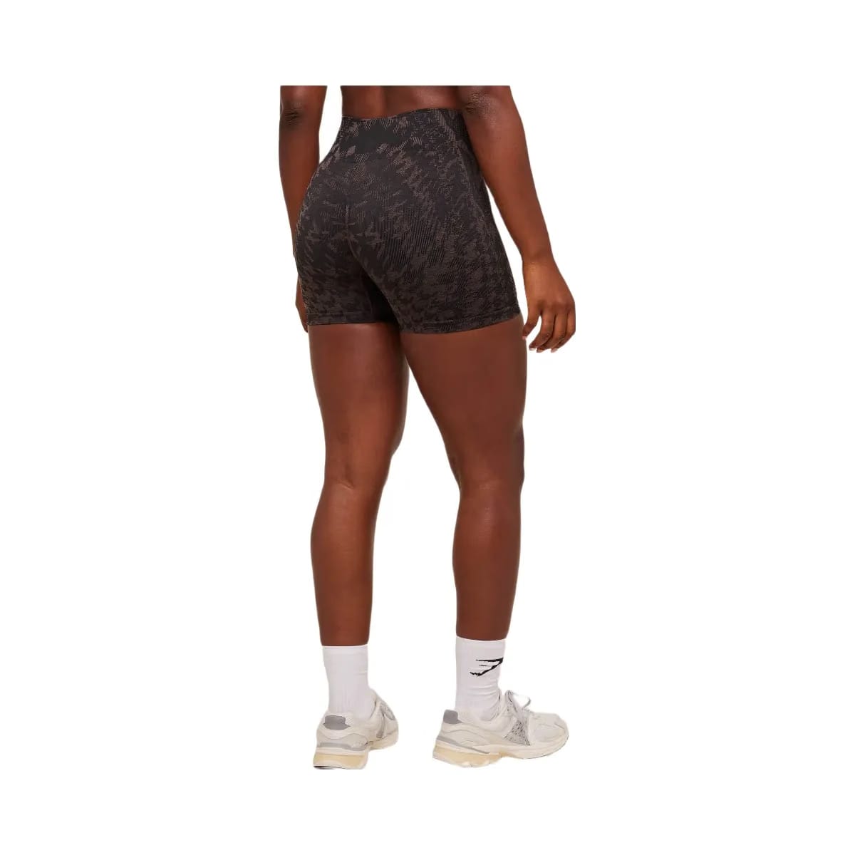 Gymshark Adapt Houndstooth Shorts - Black/Chestnut Pink