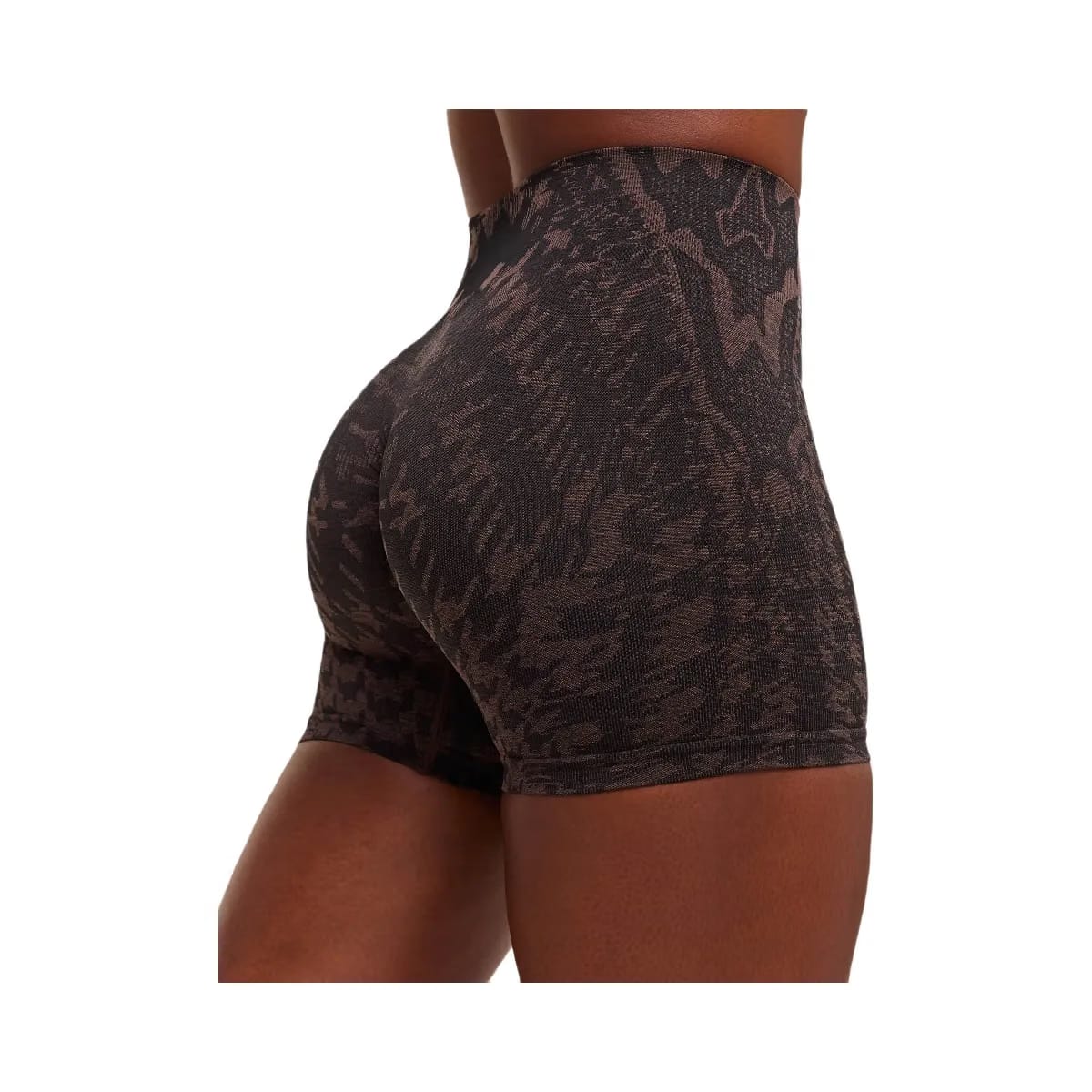 Gymshark Adapt Houndstooth Shorts - Black/Chestnut Pink