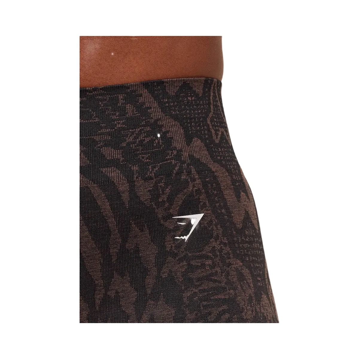 Gymshark Adapt Houndstooth Shorts - Black/Chestnut Pink