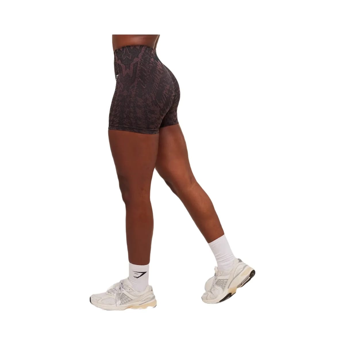 Gymshark Adapt Houndstooth Shorts - Black/Reset Pink