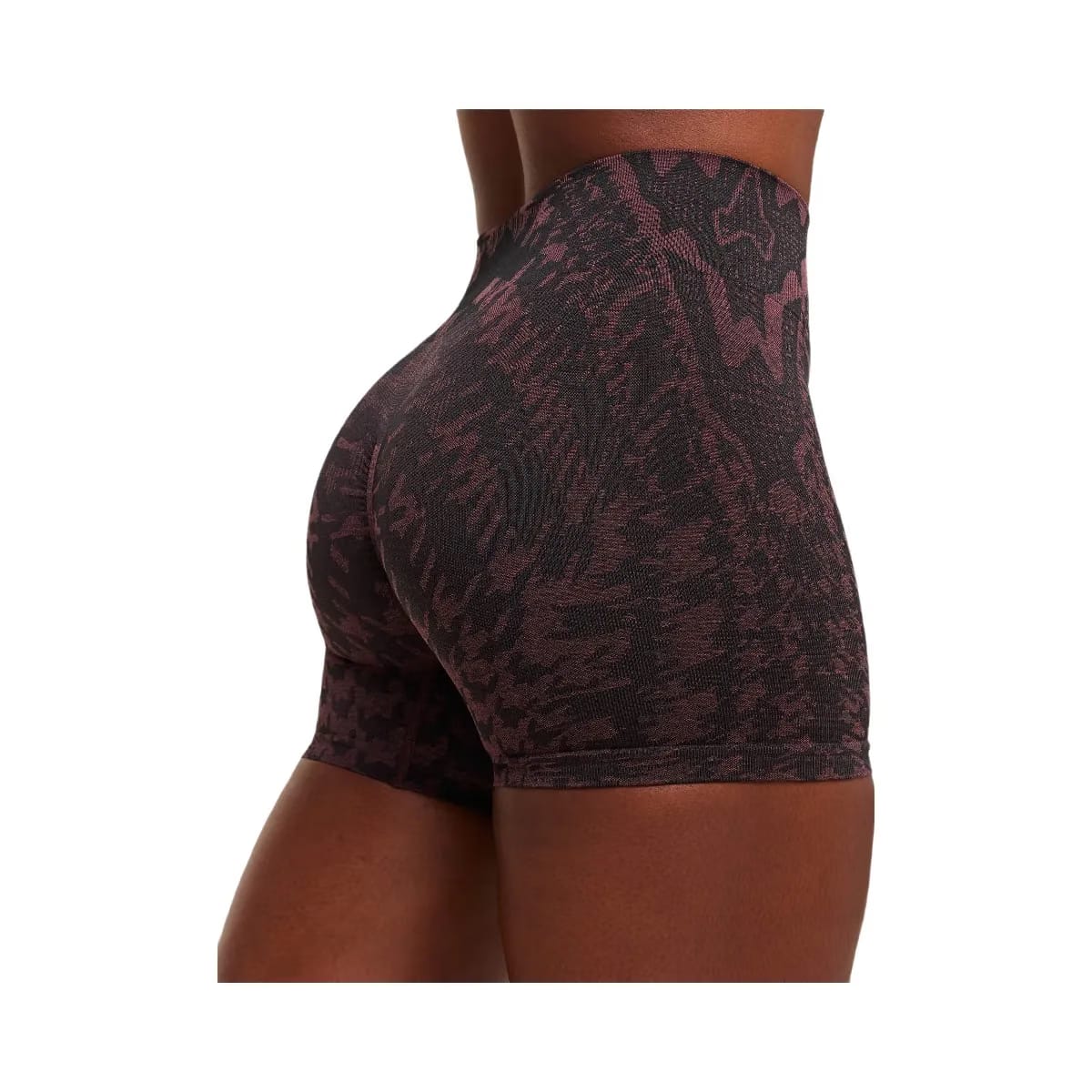 Gymshark Adapt Houndstooth Shorts - Black/Reset Pink