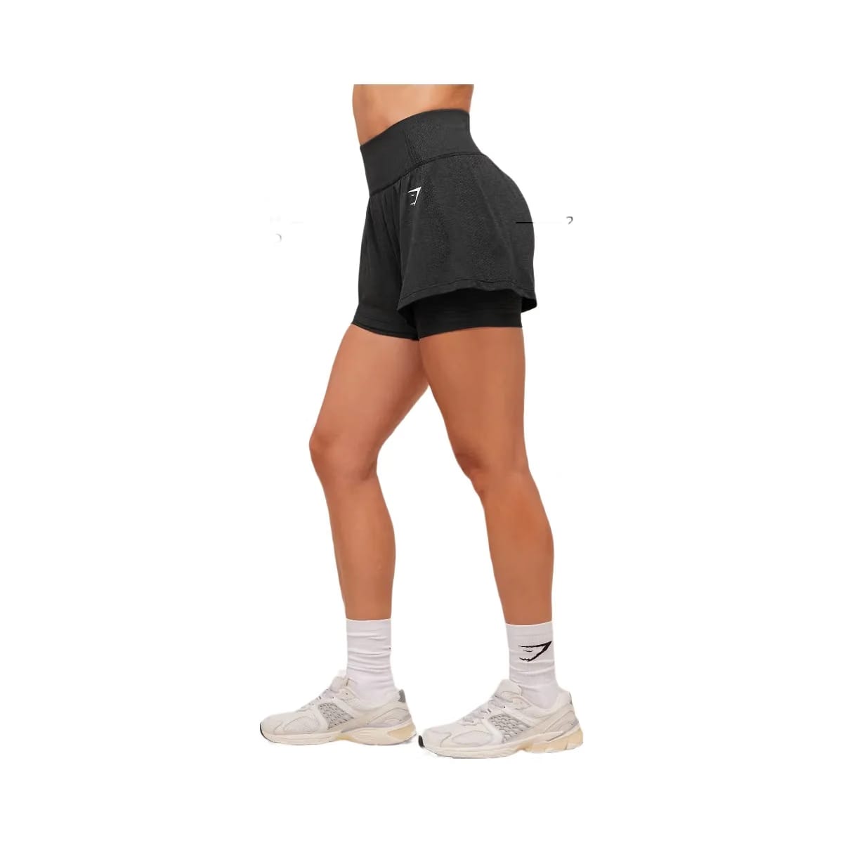 Gymshark Vital 2-in-1 Shorts - Black Marl