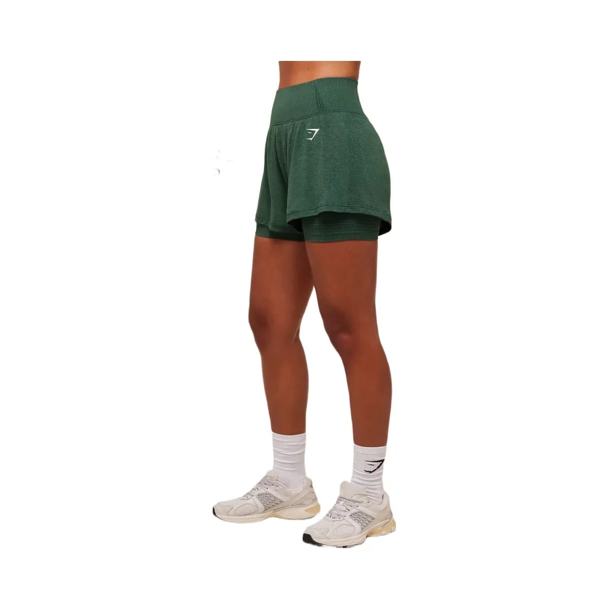 Gymshark Vital 2-in-1 Shorts - Obsidian Green Marl