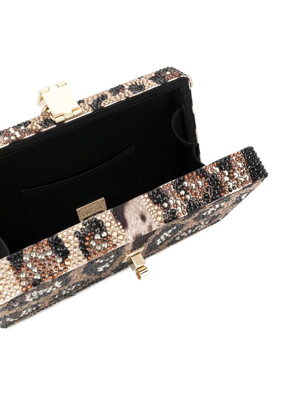 Dolce Box rhinestone-embellished clutch bag