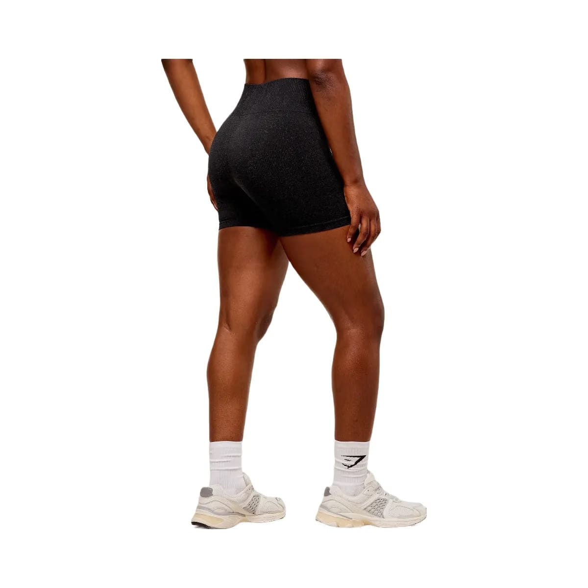 Gymshark Adapt Fleck Seamless Shorts - Black/Smokey Grey